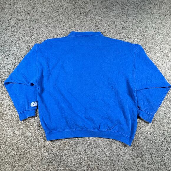 Vintage 90s Florida Gators Blue Sweatshirt Cut Collar Football Mens Sz L - Picture 3 of 6